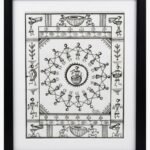 A hand-drawn Warli tribal art piece by Kena Anshuman featuring a central Tarpa dance circle and musicians in black marker.