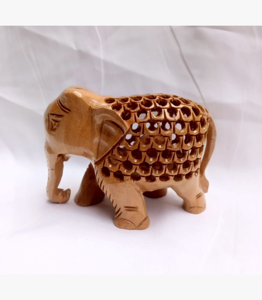 Stately Feline Trio Sculpture Set Three tall, elegant wooden cat sculptures in varying heights, adorned with intricate white dot-work and natural jute ribbon ties.