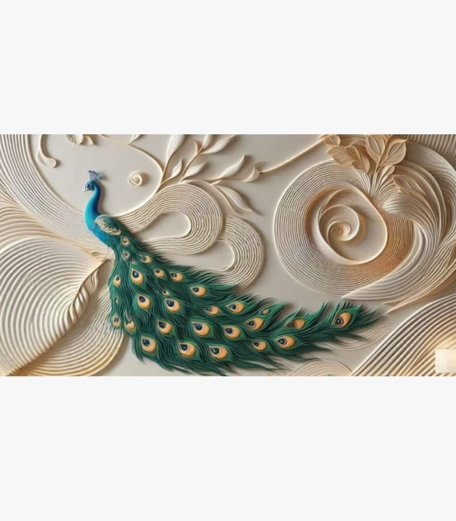 Divine Radiance An original relief wall sculpture titled 'Divine Radiance' featuring a highly detailed deity figure with traditional ornamentation.
