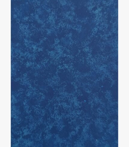 Mystic Blue abstract expressionist painting by Harshita Siddhpura featuring a highly textured sponge or stippled technique with deep indigo and mottled ocean blue tones.
